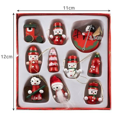 Christmas baubles/tree pendants 10 pcs. Ruhhy 22943