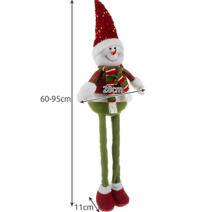 Christmas snowman - telescopic 95cm Ruhhy 22331