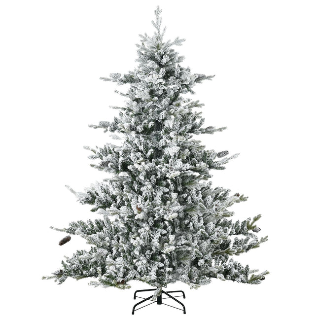 6ft Artificial Christmas Tree With Snow - 1471 Branch Tips