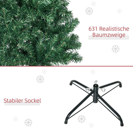 Artificial Christmas tree - 2.1 m, PVC, 631 branches, green