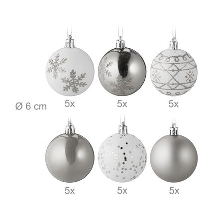 Christmas tree balls 30-pack