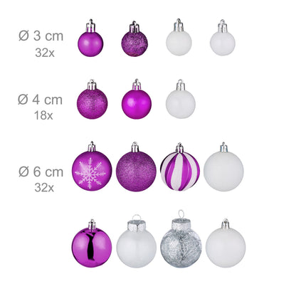 Christmas tree balls in a set of 101 pcs