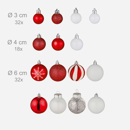 Christmas tree balls in a set of 101 pcs