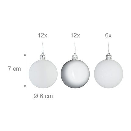 Christmas tree balls in a set of 30