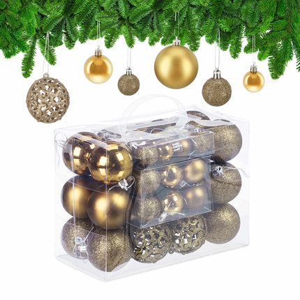 Christmas tree balls in a set of 50