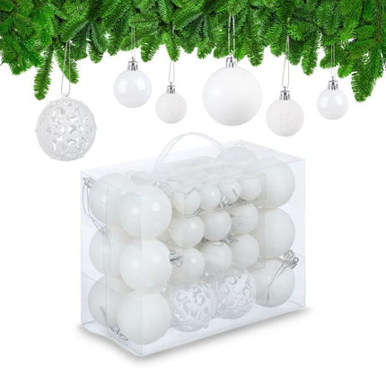 Christmas tree balls in a set of 50