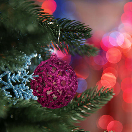 Christmas tree balls in a set of 50