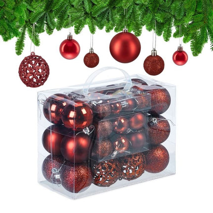 Christmas tree balls in a set of 50