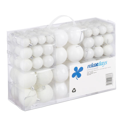 Christmas tree balls in sets of 100