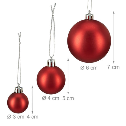 Christmas tree balls in sets of 100