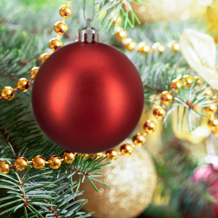 Christmas tree balls in sets of 100