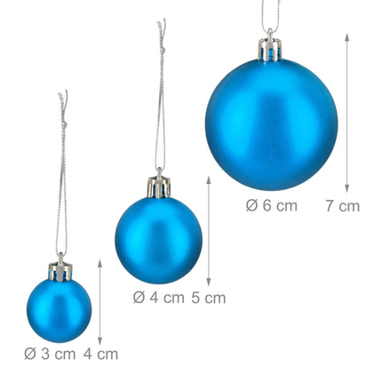 Christmas tree balls in sets of 100