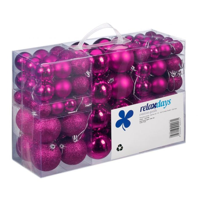 Christmas tree balls in sets of 100