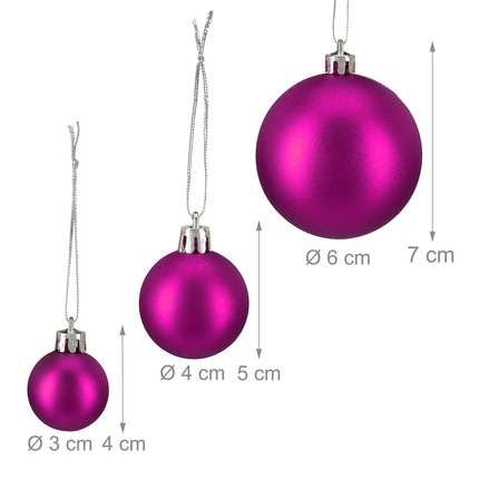 Christmas tree balls in sets of 100