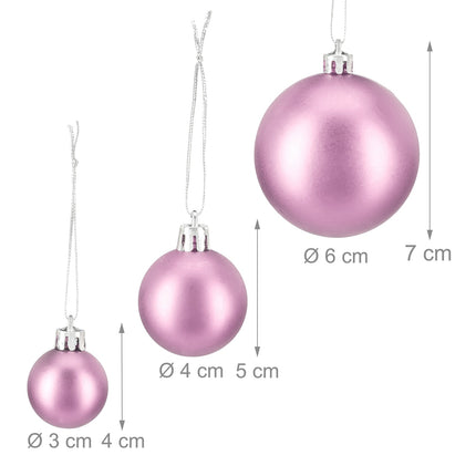 Christmas tree balls in sets of 100
