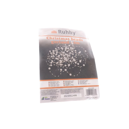 Christmas tree garland - pearls 5m Ruhhy 22499