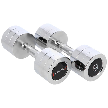 Chrome Dumbbell Set, 2 Pieces