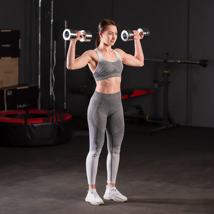 Chrome Dumbbell Set, 2 Pieces