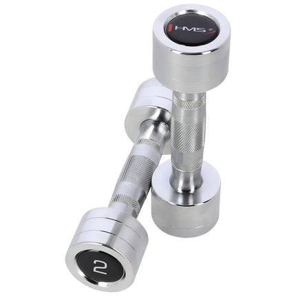 Chrome Dumbbell Set, 2 Pieces