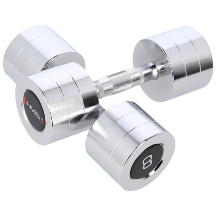 Chrome Dumbbell Set, 2 Pieces