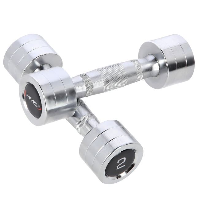 Chrome Dumbbell Set, 2 Pieces