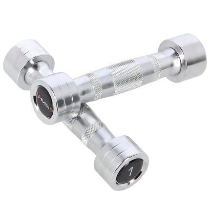 Chrome Dumbbell Set, 2 Pieces