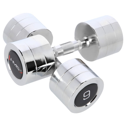 Chrome Dumbbell Set, 2 Pieces