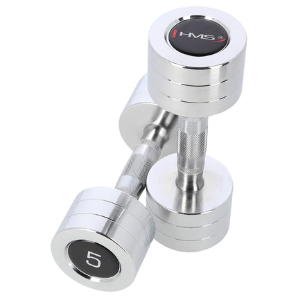 Chrome Dumbbell Set, 2 Pieces