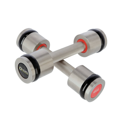 Chromed Dumbbell Set, 2 x 4 kg, Premium Quality