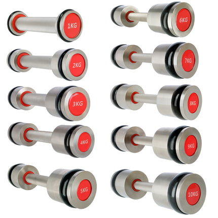 Chromed Dumbbell Set, 2 x 7 kg, Premium Quality