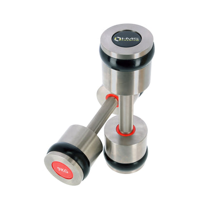 Chromed Dumbbell Set, 2 x 9 kg, Premium Quality