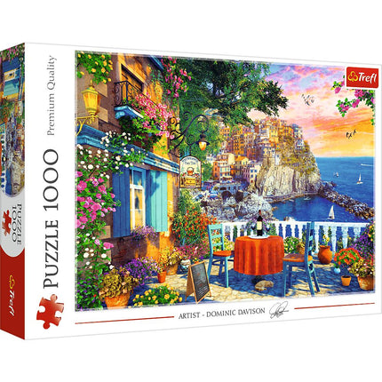 Cinque Terre View Puzzle, 1000 Pieces, Family Fun Activity