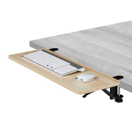 Clamp-On Desk Extension with Foldable Tray