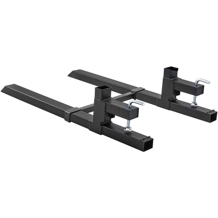 Clamp-On Pallet Forks 2000 lb, 43 in, Stabilizer Bar