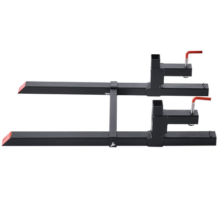 Clamp-On Pallet Forks, 43 in, 2000 lb, Stabilizer Bar