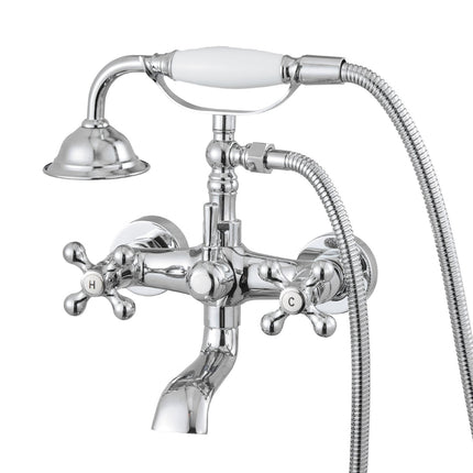 Clawfoot Tub Faucet with Handheld Shower, Chrome