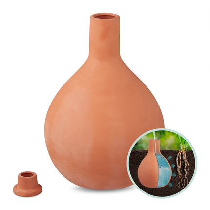 Clay Olla Irrigation Pot 3.5L – Water-Saving Solution