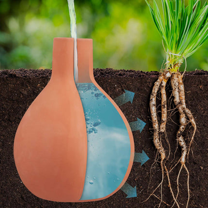 Clay Olla Irrigation Pot, 7.5L Water Saver