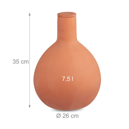 Clay Olla Irrigation Pot, 7.5L Water Saver