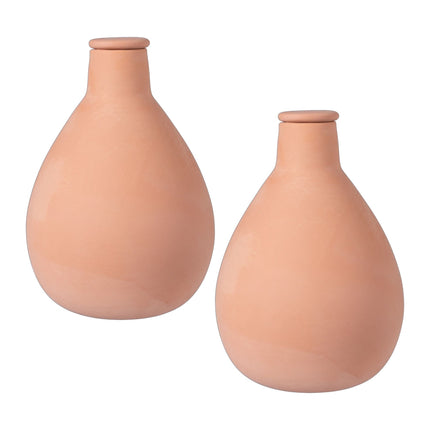 Clay Watering Ollas, 1L, 2 Pack, Subsurface Irrigation