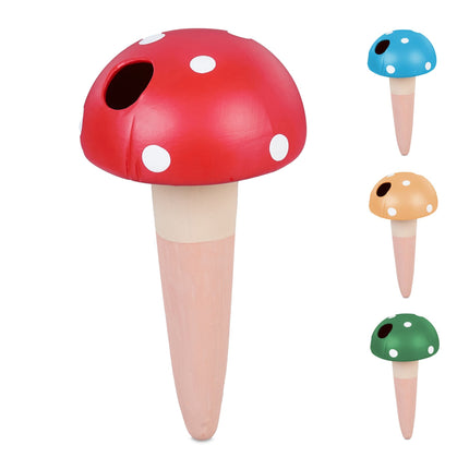 Clay cone with mushroom motif set of 4