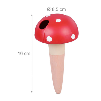 Clay cone with mushroom motif set of 4