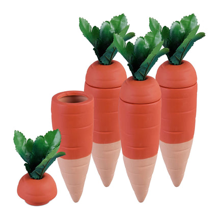 Clay cow carrot set of 4