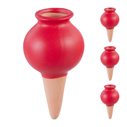 Clay tips irrigation set of 4 red