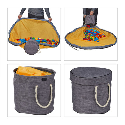 Cleaning bag with play blanket