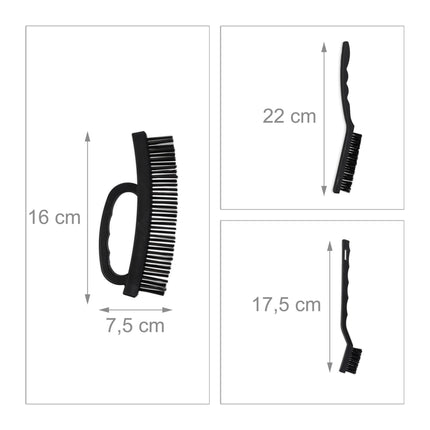 Cleaning brushes, 7 parts