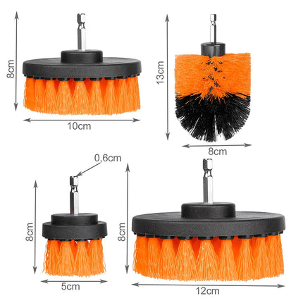 Cleaning brushes for a drill - 4 pcs