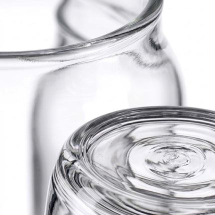 Clear Can-Shaped Long Drink Glasses, Set of 4
