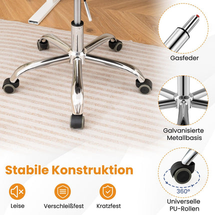 Clear PET Office Chair – Adjustable, Swivel, Ergonomic