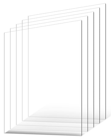Clear PET Plastic Sheets 24 x 36 in, 1 mm, 5 Pack